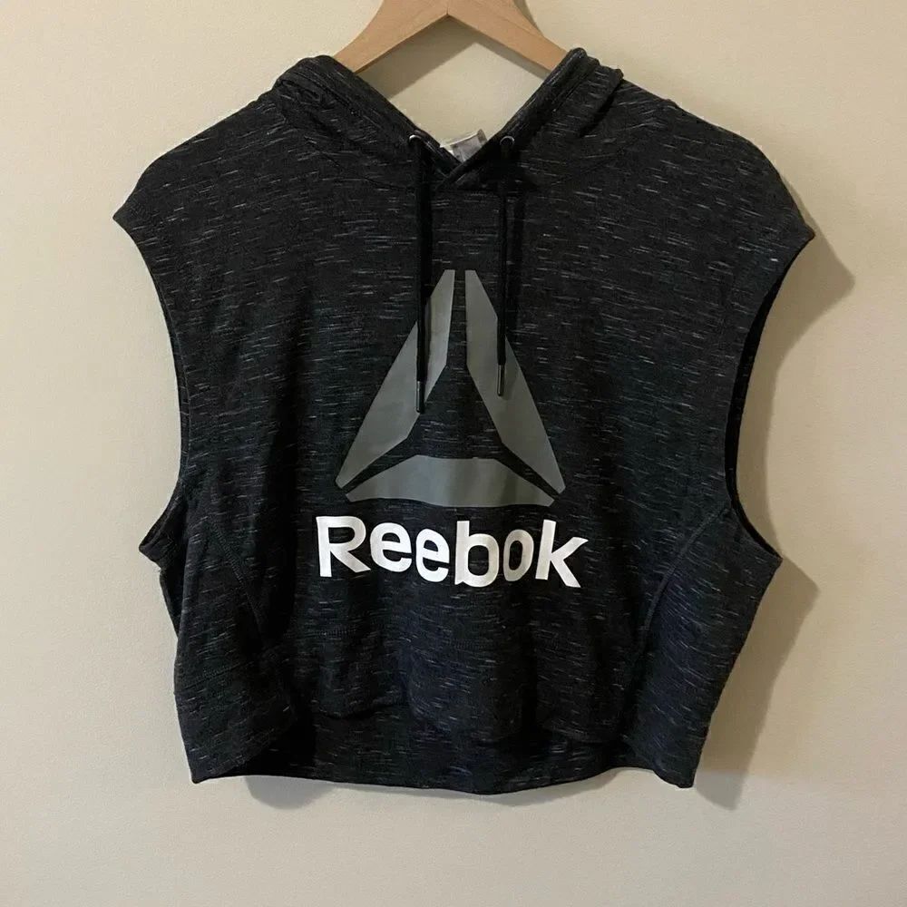 Reebok Cropped Cutoff Hoodie